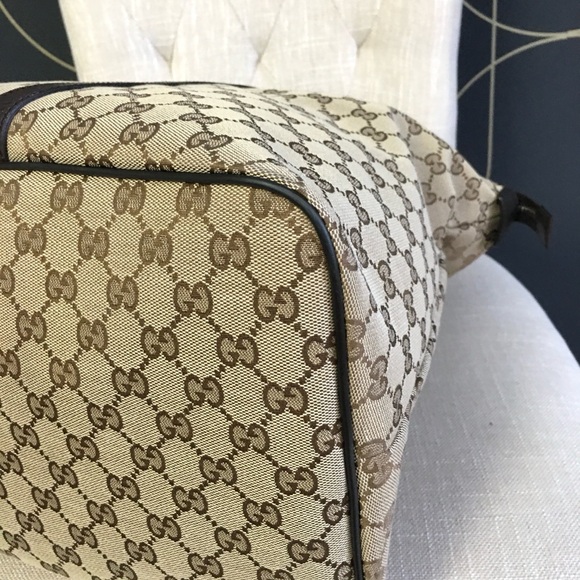 Authentic Gucci large tote bag brown monogram canvas - Picture 11 of 16